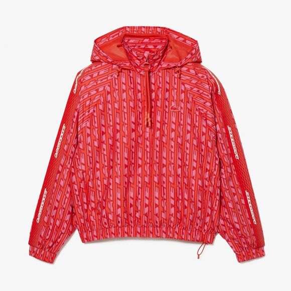 Lacoste Womens/Ladies MonogramOversized Track Jacket / Orange